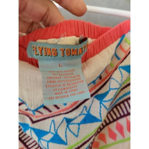 Flying Tomato Embroidered Boho Strapless Maxi Lined Dress Women’s Size S/M, GUC! - Picture 6 of 11